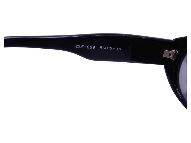Céline Celine Gafas de sol Ovaladas CLF-689 Negro Oro - vista 7