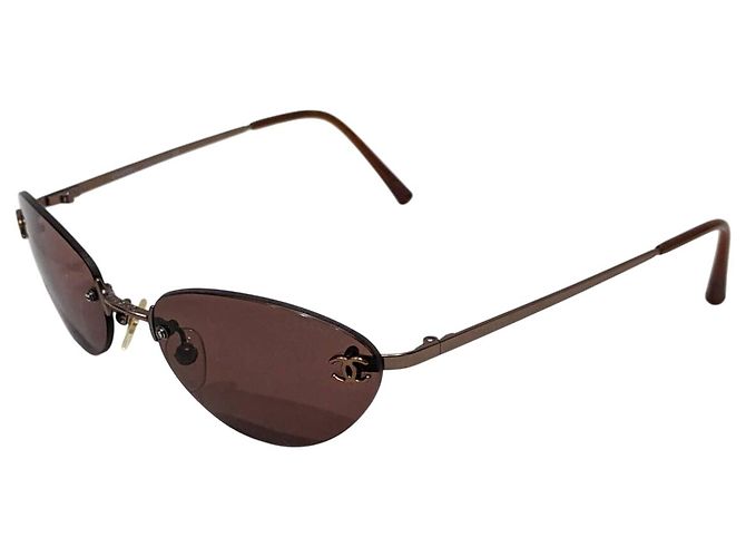 Gafas de sol Chanel 4003 sin montura marrón Castaño - vista 2
