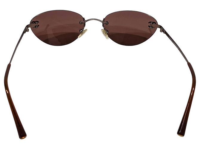 Gafas de sol Chanel 4003 sin montura marrón Castaño - vista 4