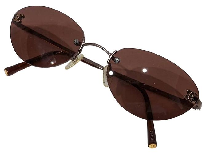 Gafas de sol Chanel 4003 sin montura marrón Castaño - vista 5