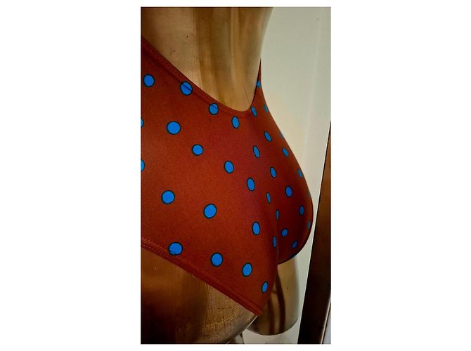 Autre Marque Bañador de una pieza Roberta Mare con estampado para mujer Castaño Blanco Azul Naranja - vista 14