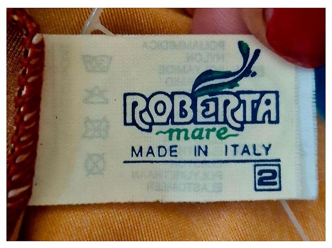 Autre Marque Bañador de una pieza Roberta Mare con estampado para mujer Castaño Blanco Azul Naranja - vista 7