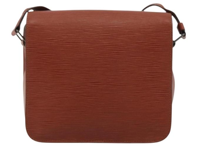 Louis Vuitton Cartouchiere Epi Leather MM Marrone - vista 2