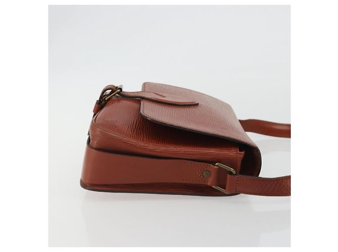 Louis Vuitton Cartouchiere Epi Leather MM Marrone - vista 3
