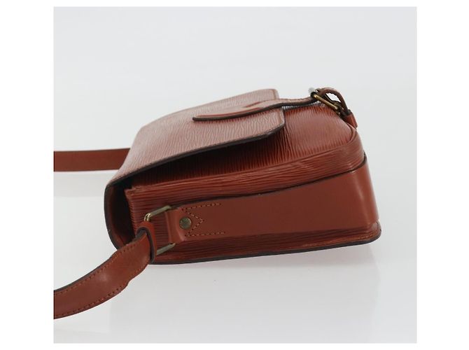 Louis Vuitton Cartouchiere Epi Leather MM Marrone - vista 4
