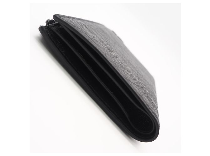 Everyday Balenciaga Monaco Leder-Kompaktgeldbörse Schwarz - Ansicht 7