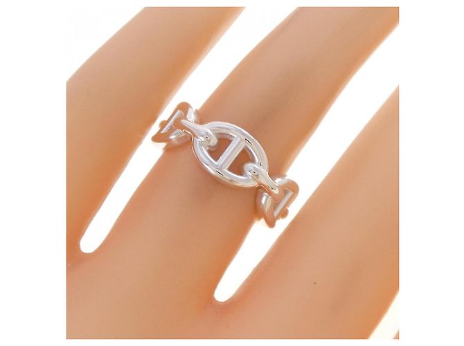 Ring Hermès Anello Chaine d'Ancre Enchainée in argento Hermes - vista 4