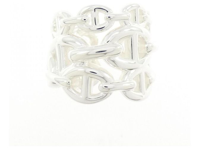 Hermes Hermès Chaine d'Ancre Enchainée Ring Argento - vista 2
