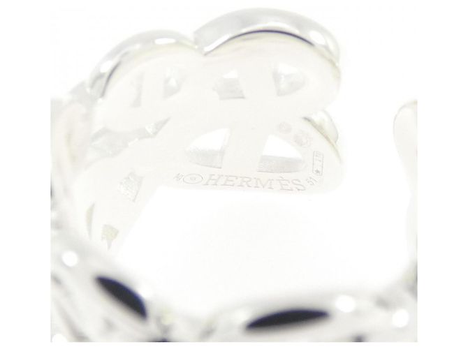 Hermes Hermès Chaine d'Ancre Enchainée Ring Argento - vista 4
