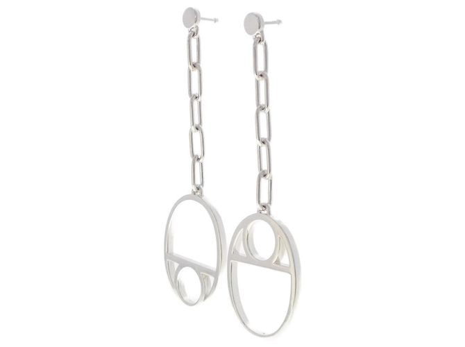 Hermès Pendientes Chaine d'Ancre Game Hermes Plata - vista 2