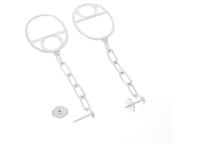 Hermès Pendientes Chaine d'Ancre Game Hermes Plata - vista 3