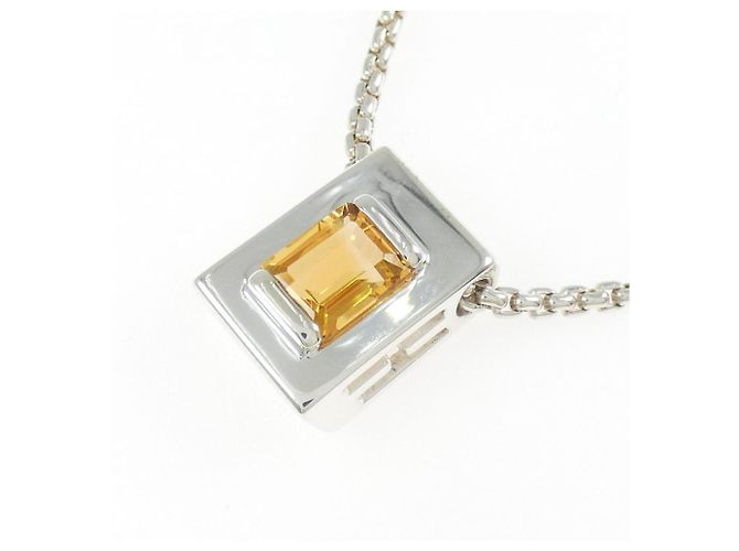 Hermès Collar Citrine Hermes Plata - vista 3