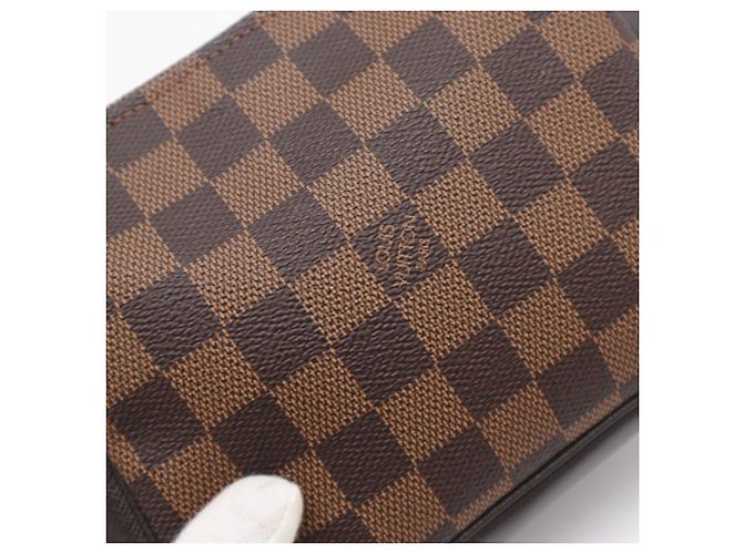 Beauty case Louis Vuitton Damier Ebene Marrone - vista 3
