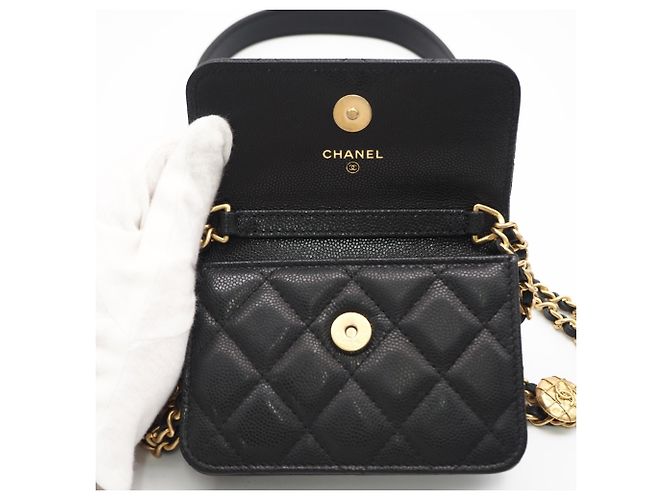 Borsa a Spalla Chanel Matelassé Chain Nero - vista 10