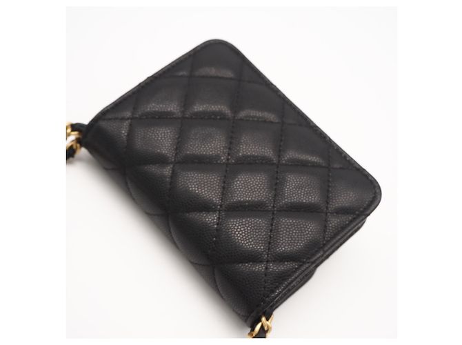 Borsa a Spalla Chanel Matelassé Chain Nero - vista 2