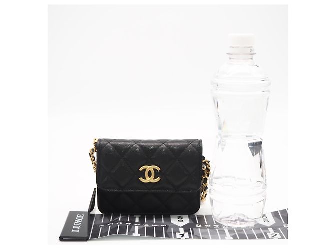 Borsa a Spalla Chanel Matelassé Chain Nero - vista 3