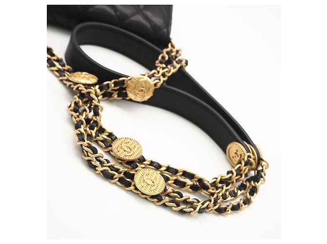 Borsa a Spalla Chanel Matelassé Chain Nero - vista 5