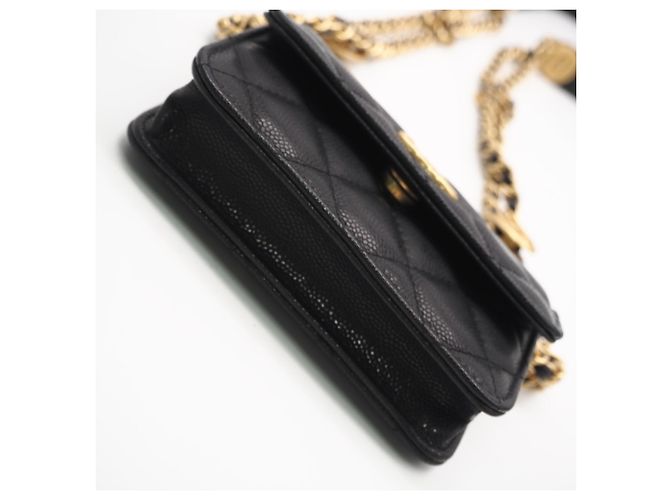 Borsa a Spalla Chanel Matelassé Chain Nero - vista 7