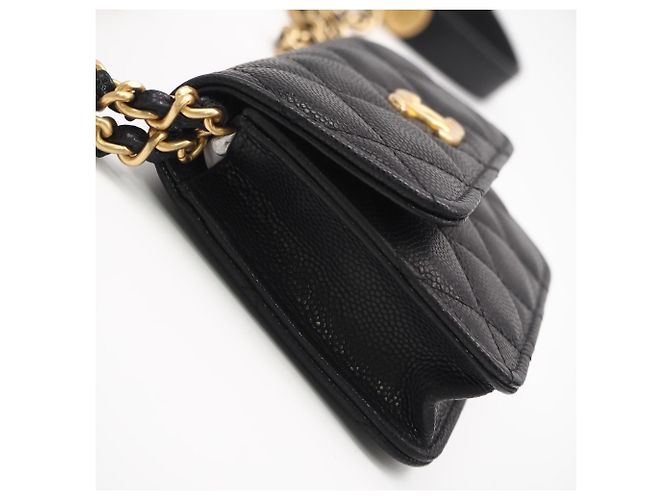 Borsa a Spalla Chanel Matelassé Chain Nero - vista 8