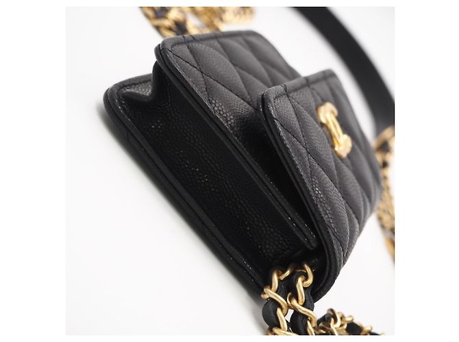 Borsa a Spalla Chanel Matelassé Chain Nero - vista 9