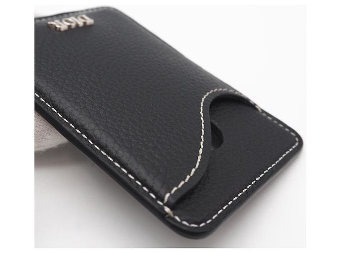 Christian Dior Black Leather Card Case - view 10