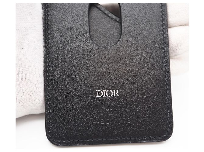 Christian Dior Black Leather Card Case - view 11