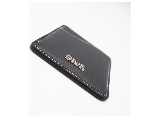 Christian Dior Black Leather Card Case - view 6