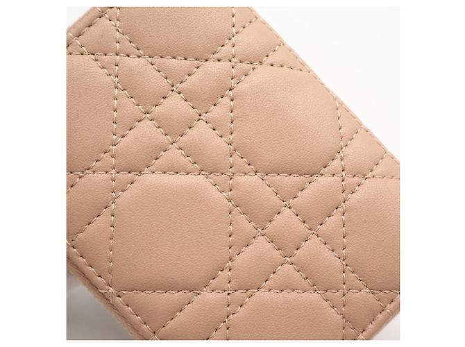 Monedero Christian Dior Lady Dior Beige - vista 3