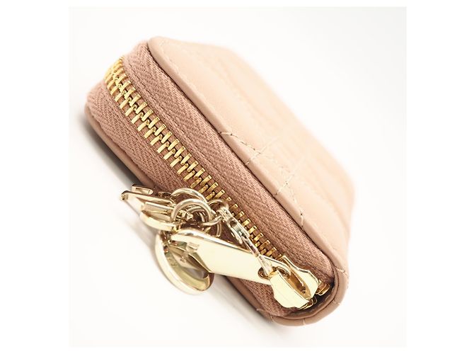 Monedero Christian Dior Lady Dior Beige - vista 8