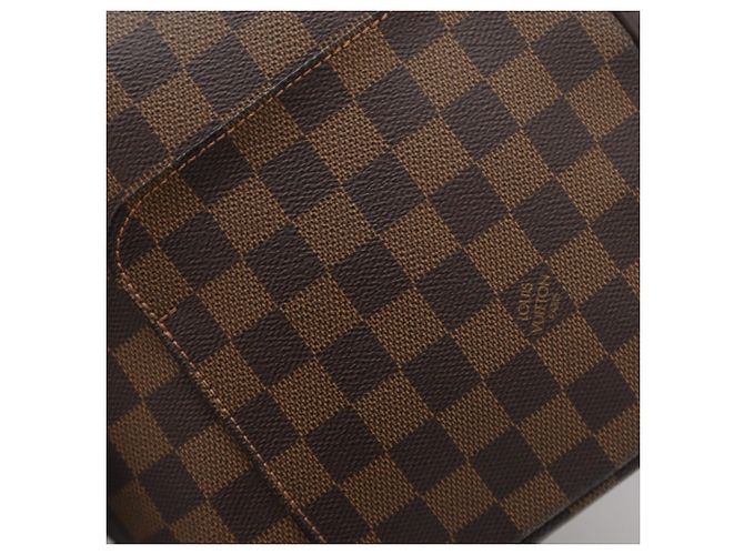 Borsa a Spalla Louis Vuitton Damier Monogram Olaf PM Marrone - vista 3
