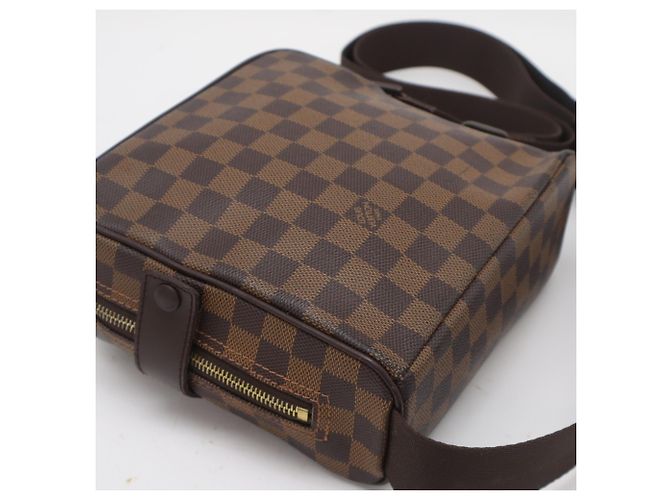 Borsa a Spalla Louis Vuitton Damier Monogram Olaf PM Marrone - vista 5