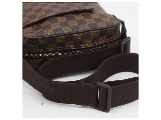 Borsa a Spalla Louis Vuitton Damier Monogram Olaf PM Marrone - vista 9