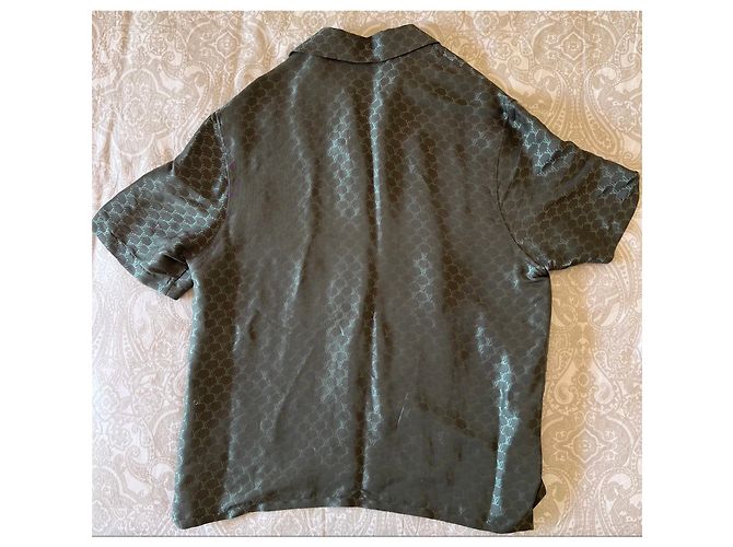 Louis Vuitton Monogram Fishnet Hemd Grün - Ansicht 4