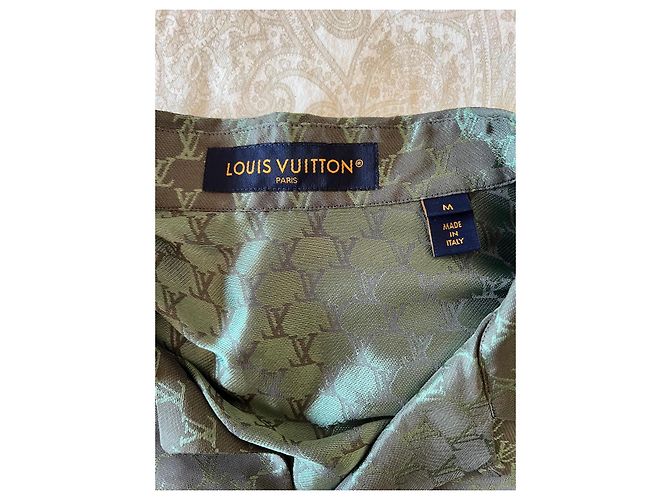 Louis Vuitton Monogram Fishnet Hemd Grün - Ansicht 5