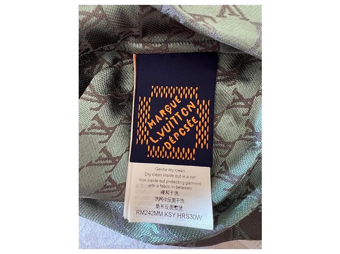 Louis Vuitton Monogram Fishnet Hemd Grün - Ansicht 7