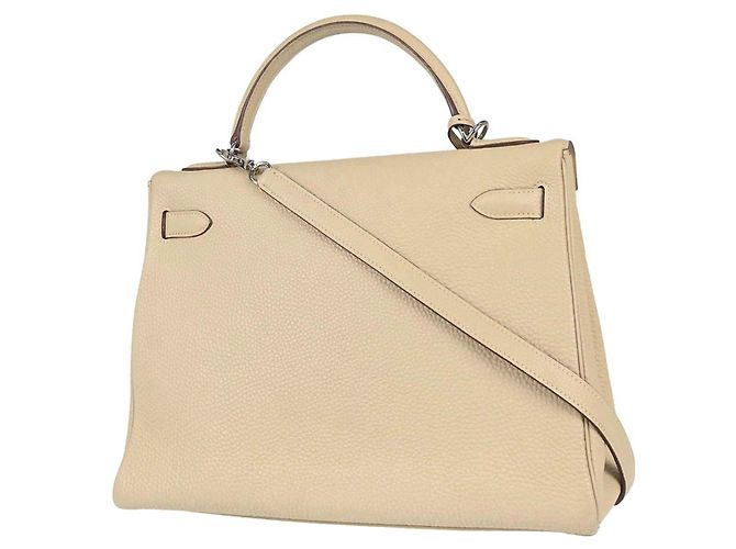 Hermès Hermes Kelly retourné Togo 32 Beige - vue 2