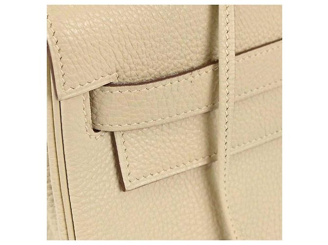 Hermès Hermes Kelly retourné Togo 32 Beige - vue 3