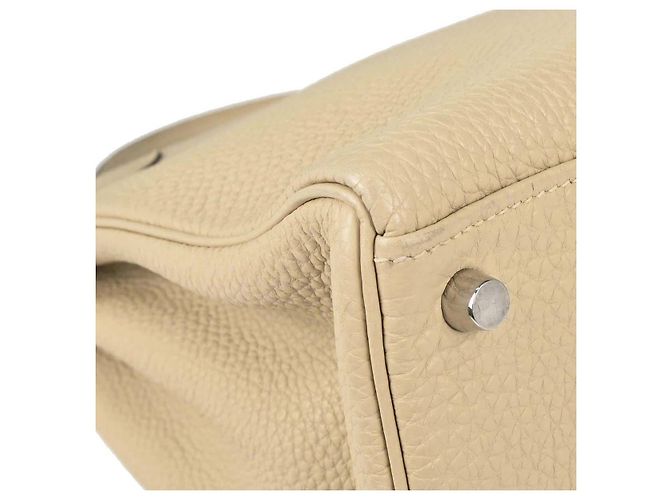 Hermès Hermes Kelly retourné Togo 32 Beige - vue 7