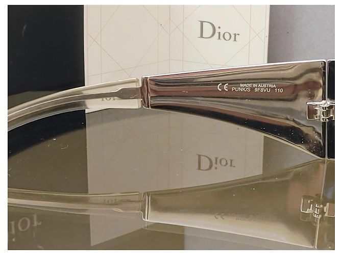 John Galliano x Dior Sonnenbrille Punk/S 2003 Neu mit Box Silber - Ansicht 10
