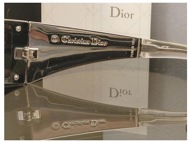 John Galliano x Dior Sonnenbrille Punk/S 2003 Neu mit Box Silber - Ansicht 11
