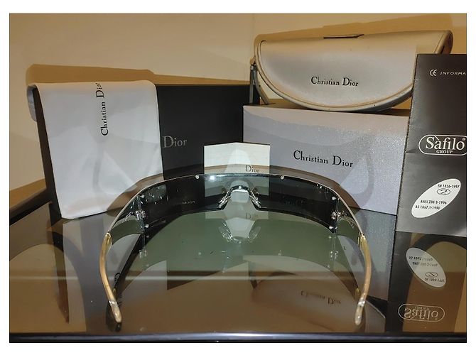 John Galliano x Dior Sonnenbrille Punk/S 2003 Neu mit Box Silber - Ansicht 5