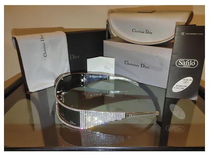 John Galliano x Dior Sonnenbrille Punk/S 2003 Neu mit Box Silber - Ansicht 7