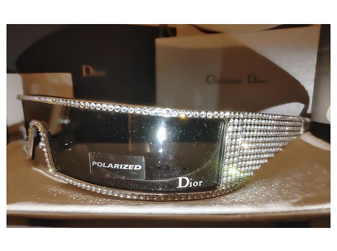 John Galliano x Dior Sonnenbrille Punk/S 2003 Neu mit Box Silber - Ansicht 9