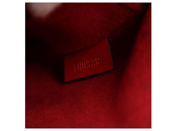 Borsa Louis Vuitton Epi Sablon in rosso Castilian - vista 14