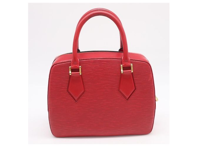 Borsa Louis Vuitton Epi Sablon in rosso Castilian - vista 2