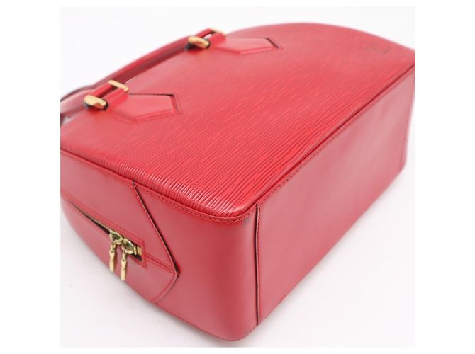 Borsa Louis Vuitton Epi Sablon in rosso Castilian - vista 4