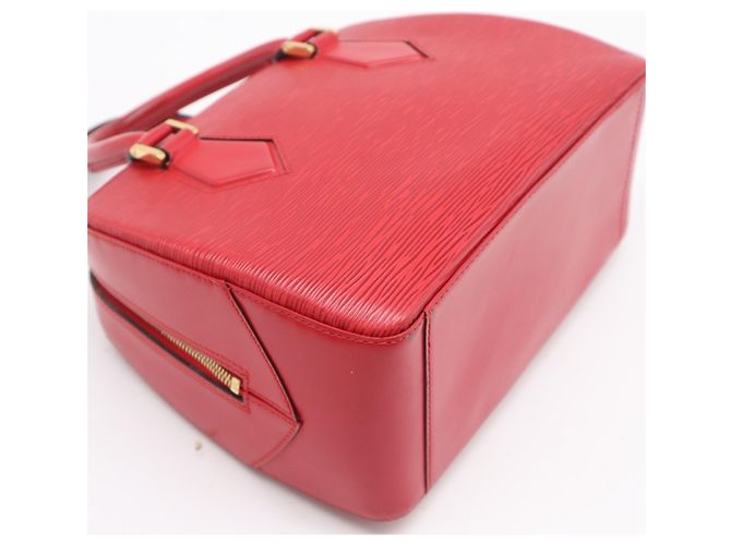 Borsa Louis Vuitton Epi Sablon in rosso Castilian - vista 5