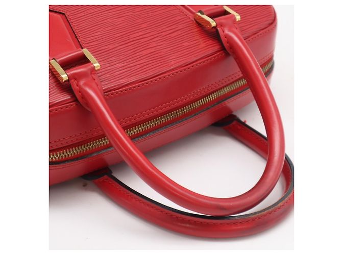 Borsa Louis Vuitton Epi Sablon in rosso Castilian - vista 8
