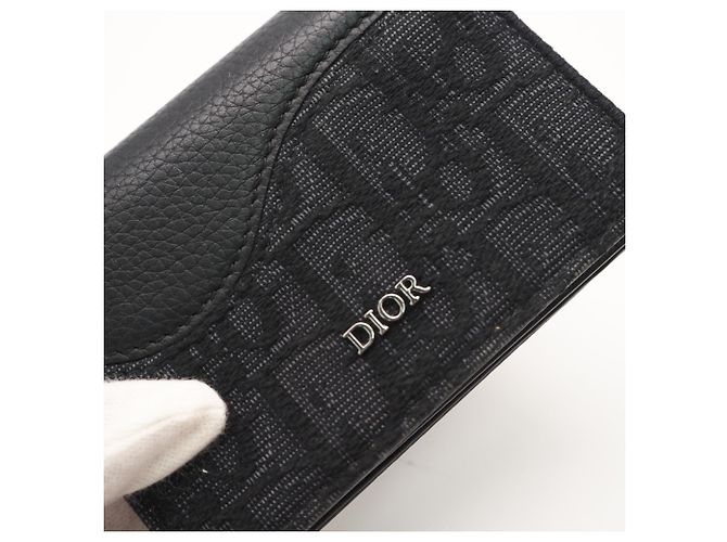 Tarjetero Christian Dior Castaño Negro - vista 10