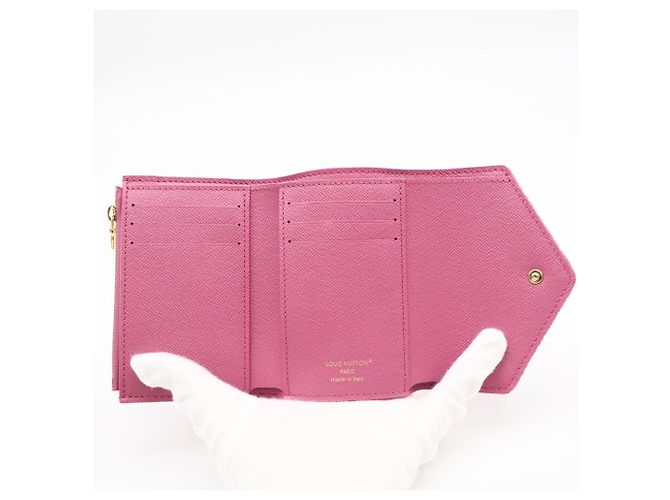 Cartera Victorine Monogram Denim Louis Vuitton Rosa Fucsia - vista 10